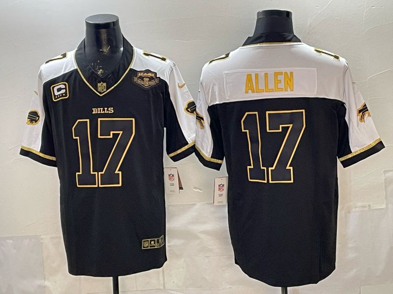 Men 2026 Buffalo Bills #17 Allen Black Gold 3th generations Nike Limited NFL Jersey style 032->pittsburgh pirates->MLB Jersey